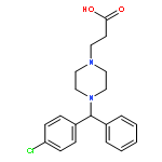 1-PIPERAZINEPROPANOIC ACID, 4-[(4-CHLOROPHENYL)PHENYLMETHYL]-