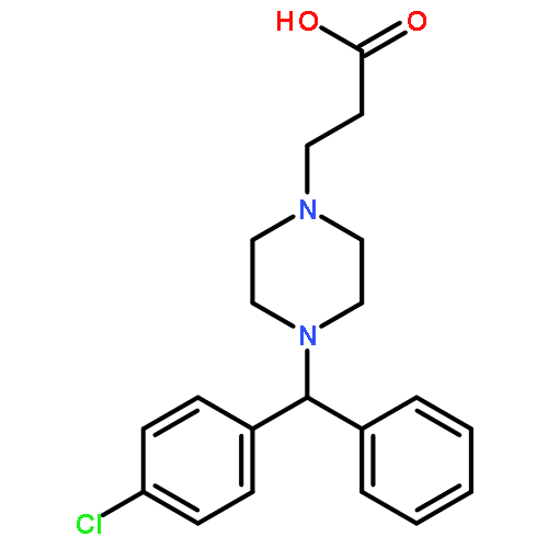 1-PIPERAZINEPROPANOIC ACID, 4-[(4-CHLOROPHENYL)PHENYLMETHYL]-