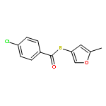 Benzenecarbothioic acid, 4-chloro-, S-(5-methyl-3-furanyl) ester