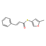 2-Propenethioic acid, 3-phenyl-, S-(5-methyl-3-furanyl) ester