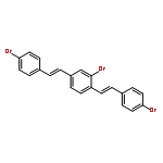 Benzene, 2-bromo-1,4-bis[2-(4-bromophenyl)ethenyl]-