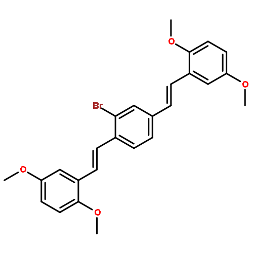 Benzene, 2-bromo-1,4-bis[2-(2,5-dimethoxyphenyl)ethenyl]-