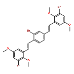 Benzene, 2-bromo-1,4-bis[2-(3-bromo-2,5-dimethoxyphenyl)ethenyl]-