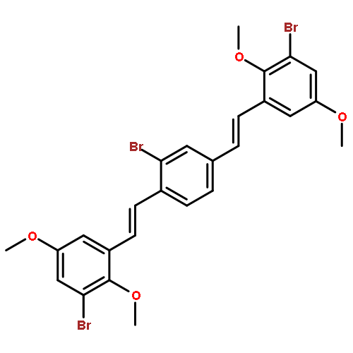 Benzene, 2-bromo-1,4-bis[2-(3-bromo-2,5-dimethoxyphenyl)ethenyl]-