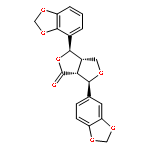 1H,3H-Furo[3,4-c]furan-1-one,3,6-bis(1,3-benzodioxol-5-yl)tetrahydro-, (3R,3aS,6R,6aR)-