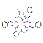 Cyclo(glycyl-L-prolyl-L-phenylalanyl-L-valylthio-L-phenylalanyl-L-phenylalan
yl)