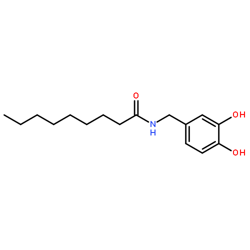 Nonanamide, N-[(3,4-dihydroxyphenyl)methyl]-