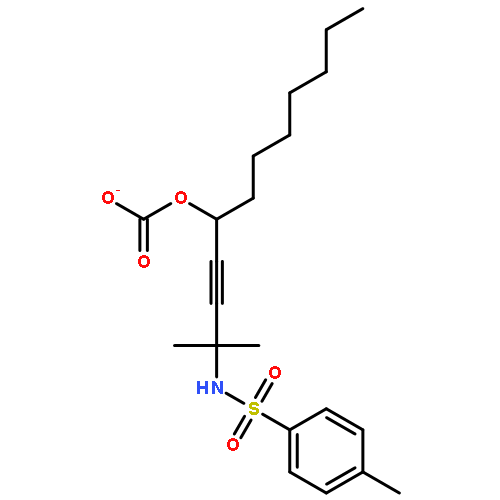 Carbonic acid, methyl1-[3-methyl-3-[[(4-methylphenyl)sulfonyl]amino]-1-butynyl]heptyl ester