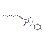 2-Azetidinone, 4,4-dimethyl-1-[(4-methylphenyl)sulfonyl]-3-(1-octynyl)-