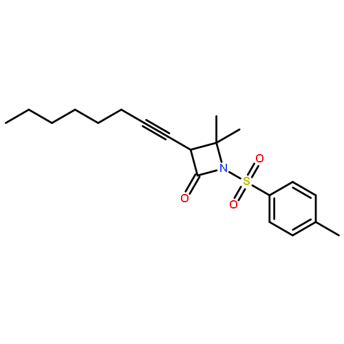 2-Azetidinone, 4,4-dimethyl-1-[(4-methylphenyl)sulfonyl]-3-(1-octynyl)-