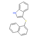 1H-Indole, 3-(1-naphthalenylthio)-