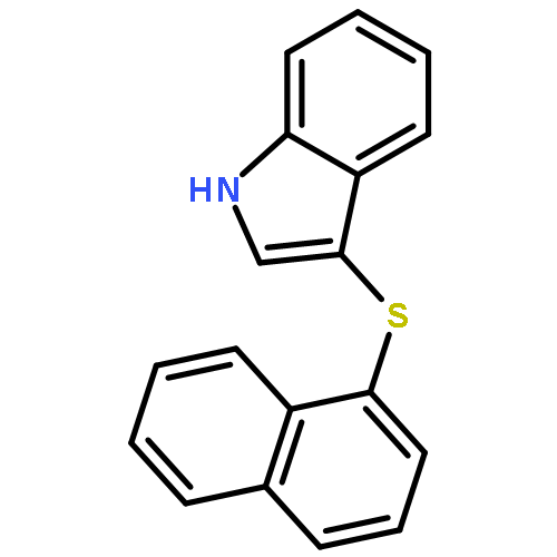 1H-Indole, 3-(1-naphthalenylthio)-