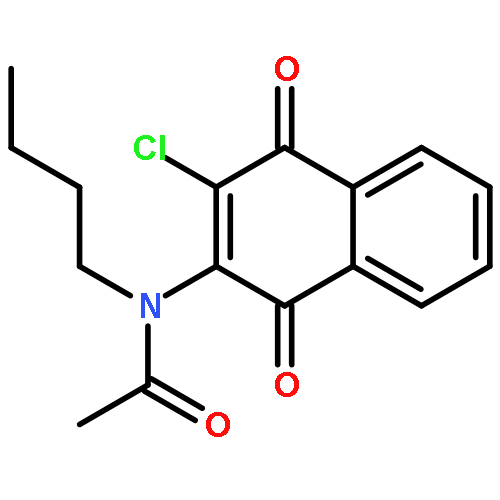 Acetamide, N-butyl-N-(3-chloro-1,4-dihydro-1,4-dioxo-2-naphthalenyl)-