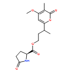 3-(4-methoxy-3-methyl-2-oxo-2H-pyran-6-yl)butyl pyroglutamate