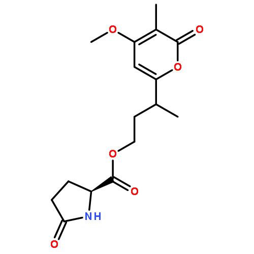 3-(4-methoxy-3-methyl-2-oxo-2H-pyran-6-yl)butyl pyroglutamate