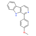 9H-Pyrido[3,4-b]indole, 1-(4-methoxyphenyl)-