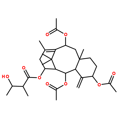 Butanoic acid,3-hydroxy-2-methyl-,(3S,4aS,5S,6S,7S,11S,12aS)-3,5,11-tris(acetyloxy)-1,2,3,4,4a,5,6,7,8,11,12,12a-dodecahydro-9,12a,13,13-tetramethyl-4-methylene-6,10-methanobenzocyclodecen-7-ylester, (2R,3S)-