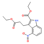 1H-Indole-3-propanoic acid, 2-(ethoxycarbonyl)-4-nitro-, ethyl ester