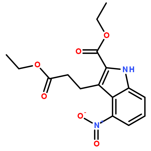 1H-Indole-3-propanoic acid, 2-(ethoxycarbonyl)-4-nitro-, ethyl ester