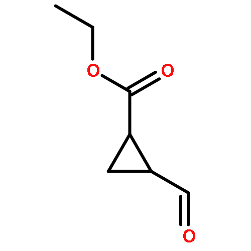 Cyclopropanecarboxylic acid, 2-formyl-, ethyl ester, trans-