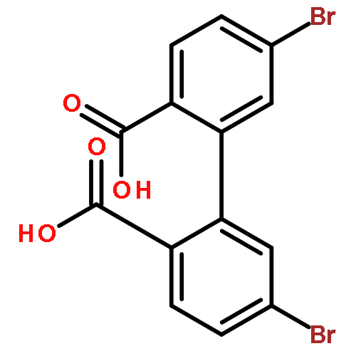 [1,1'-Biphenyl]-2,2'-dicarboxylicacid, 5,5'-dibromo-