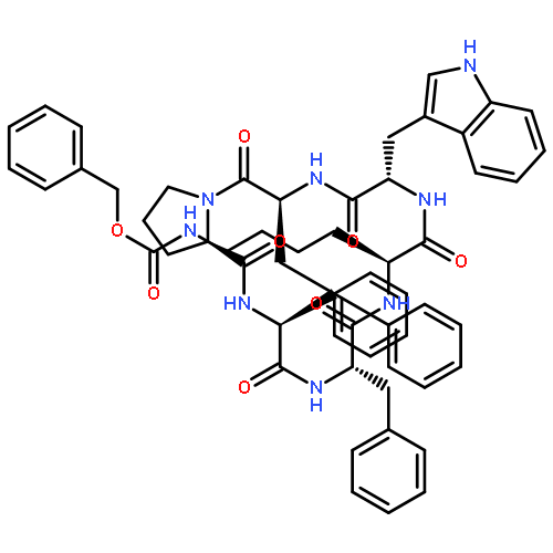 Cyclo[N6-[(phenylmethoxy)carbonyl]-L-lysyl-L-tryptophyl-L-phenylalanyl-D-
prolyl-L-phenylalanyl-L-phenylalanyl]