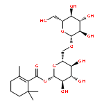 6-O-beta-D-glucopyranosyl-1-O-[(2,6,6-trimethylcyclohex-1-en-1-yl)carbonyl]-beta-D-glucopyranose