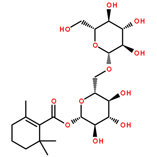 6-O-beta-D-glucopyranosyl-1-O-[(2,6,6-trimethylcyclohex-1-en-1-yl)carbonyl]-beta-D-glucopyranose