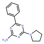 1,3,5-Triazin-2-amine, 4-phenyl-6-(1-pyrrolidinyl)-