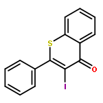 4H-1-Benzothiopyran-4-one, 3-iodo-2-phenyl-