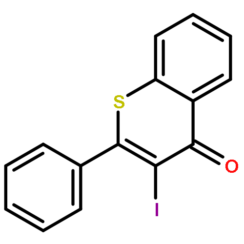 4H-1-Benzothiopyran-4-one, 3-iodo-2-phenyl-