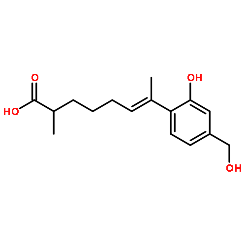 (E )-7-(2-hydroxy-4-(hydroxymethyl)phenyl)-2-methyloct-6-enoic acid