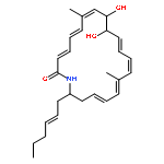 Azacycloeicosa-3,5,7,11,13,15,17-heptaen-2-one,20-(2-hexenyl)-9,10-dihydroxy-7,15-dimethyl- (9CI)