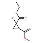 1,2-Cyclopropanedicarboxylic acid, 1-chloro-, 1-ethyl 2-methyl ester