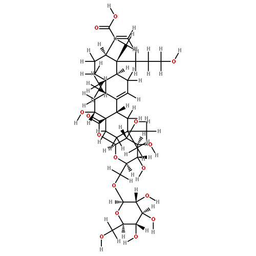 3,16alpha-dihydroxy-3,4-seco-olean-4(24),12-dien-23,28-dioic acid 28-O-[beta -D-glucopyranosyl-(1?6)]-beta-D-glucopyranoside