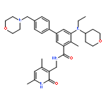 N-[(4,6-dimethyl-2-oxo-1H-pyridin-3-yl)methyl]-3-[ethyl(oxan-4-yl)amino]-2-methyl-5-[4-(morpholin-4-ylmethyl)phenyl]benzamide