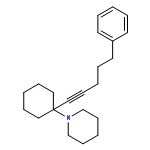 1-(1-(5-Phenylpent-1-yn-1-yl)cyclohexyl)piperidine