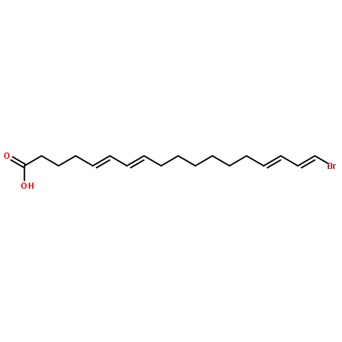 17-Octadecene-5,7,15-trienoic acid, 18-bromo-, (E)-