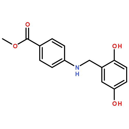 Benzoic acid,4-[[(2,5-dihydroxyphenyl)methyl]amino]-, methyl ester