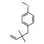 Benzene, 1-(2,2-dimethyl-3-butenyl)-4-methoxy-