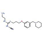 Guanidine,N-(2-aminoethyl)-N'-cyano-N''-[3-[3-(1-piperidinylmethyl)phenoxy]propyl]-