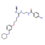 Benzamide,4-amino-N-[2-[[(cyanoamino)[[3-[3-(1-piperidinylmethyl)phenoxy]propyl]imino]methyl]amino]ethyl]-