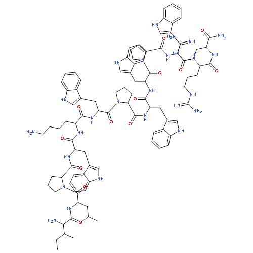 L-Argininamide,L-isoleucyl-L-leucyl-L-prolyl-L-tryptophyl-L-lysyl-L-tryptophyl-L-prolyl-L-tryptophyl-L-tryptophyl-L-prolyl-L-tryptophyl-L-arginyl-