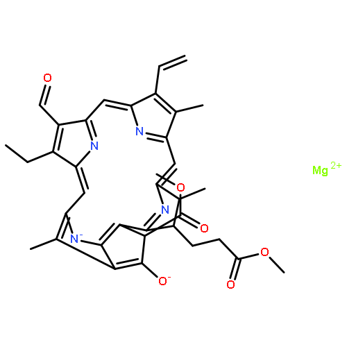 Magnesium 14-ethyl-13-formyl-21-(methoxycarbonyl)-3-(3-methoxy-3- Oxopropyl)-4,8,18-trimethyl-9-vinyl-23,25-didehydro-4,21-dihydro- 3h-phorbin-23-id-20-olate