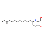 12-[(2R,5S,6R)-5-hydroxy-6-(hydroxymethyl)piperidin-2-yl]dodecan-3-one