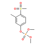 Phosphoric acid,dimethyl 3-methyl-4-(methylsulfonyl)phenyl ester