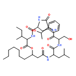 Cyclo(3-hydroxydecanoyl-D-leucyl-L-seryl-L-threonyl-D-phenylalanyl-L-isoleucyl)