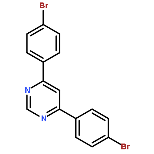 Pyrimidine, 4,6-bis(4-bromophenyl)-