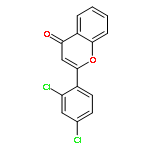 4H-1-Benzopyran-4-one, 2-(2,4-dichlorophenyl)-