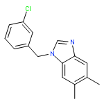 1H-Benzimidazole, 1-[(3-chlorophenyl)methyl]-5,6-dimethyl-